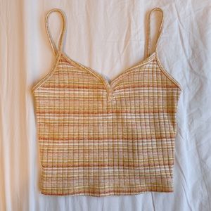 striped cropped forever 21 tank